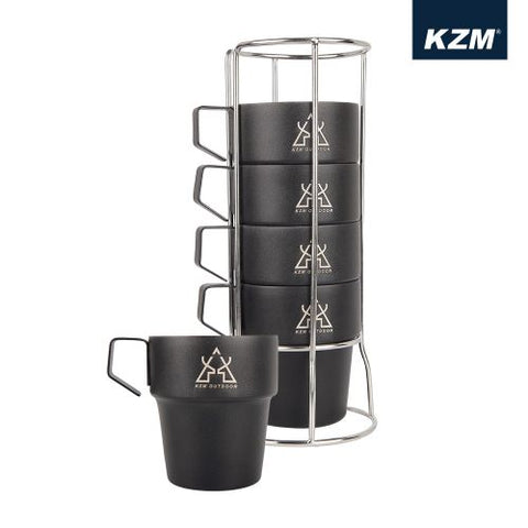 KZM New Black Mug 5p