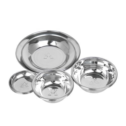 [CLEARANCE] KZM Stainless Tableware Set 17pcs Set