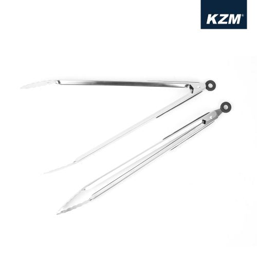 KZM BBQ Tongs and Brush Set