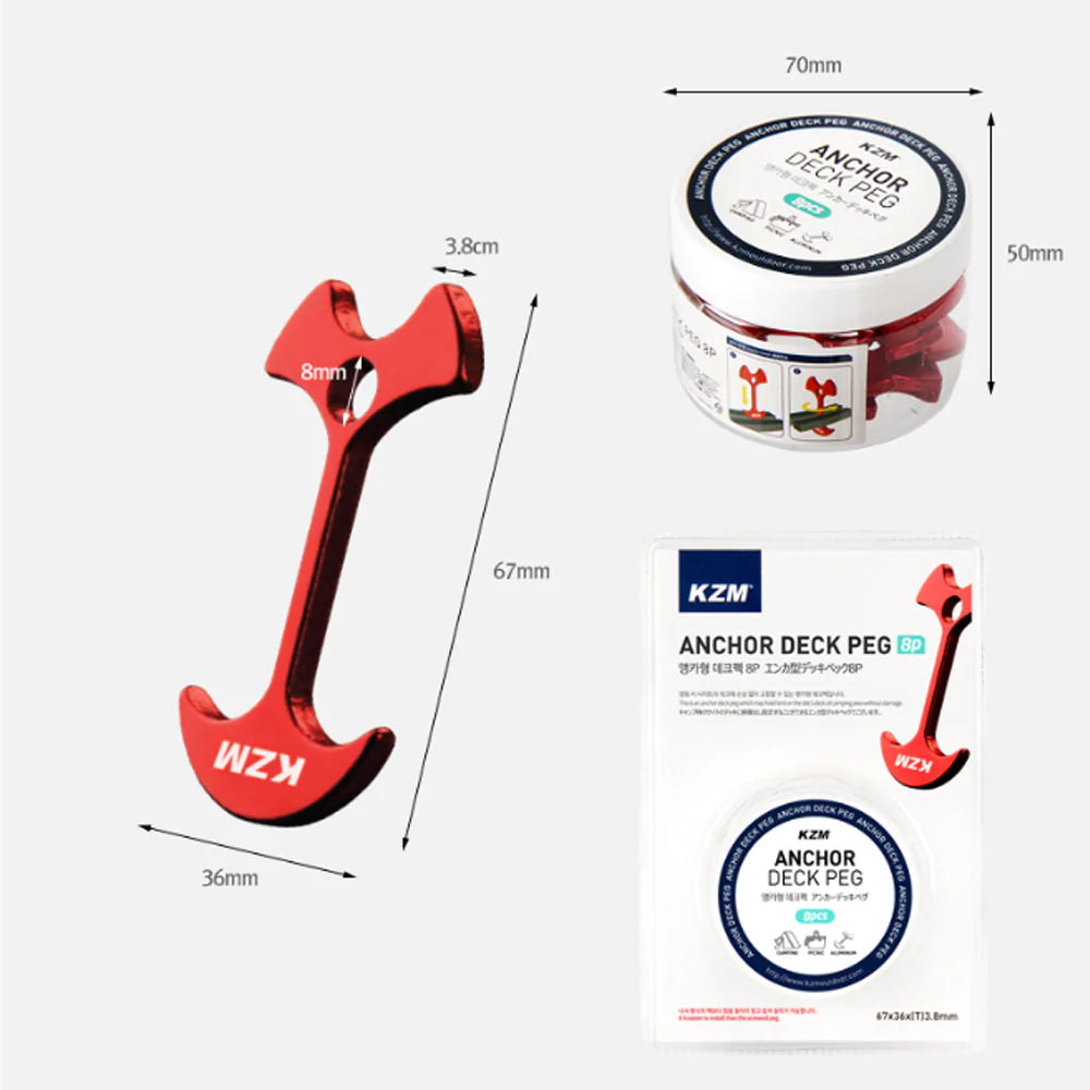 KZM Camping Deck Peg Anchor