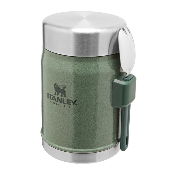 Stanley Classic Vacuum Food Jar 24oz. Hammertone Thermos Camping Cookware  Green