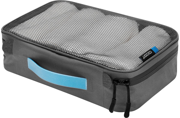 [Y.E.S] Cocoon Packing Cube with Open Net Top - Grey/Black