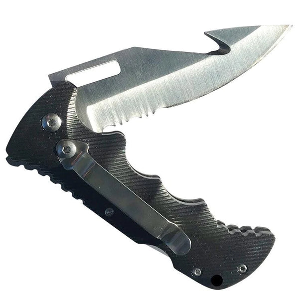 Land & Sea Adventure Folding Knife Black