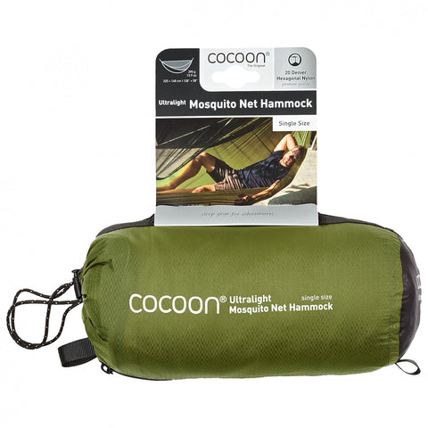 Cocoon Ultralight Mosquito Net Hammock 325 x148 cm - Olive Green