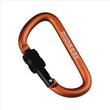 Munkees D-Shape Screw Lock Carabiner 6 x 60 mm