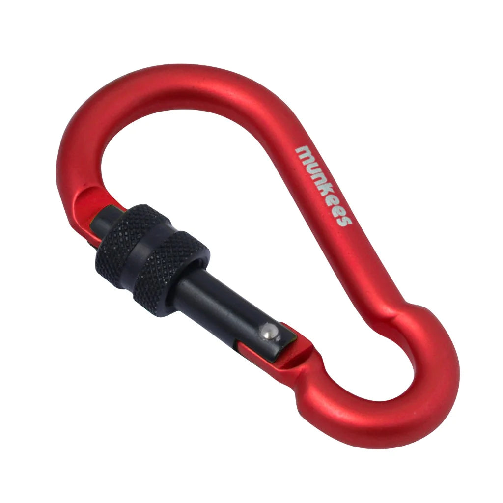 Munkees Pear-Shaped Screw Lock Carabiner