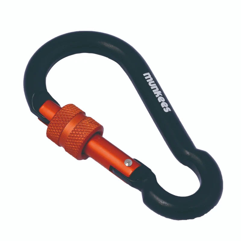 Munkees Pear-Shaped Screw Lock Carabiner
