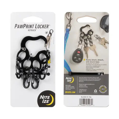 Nite Ize Cat Pawprint Locker Keyrack