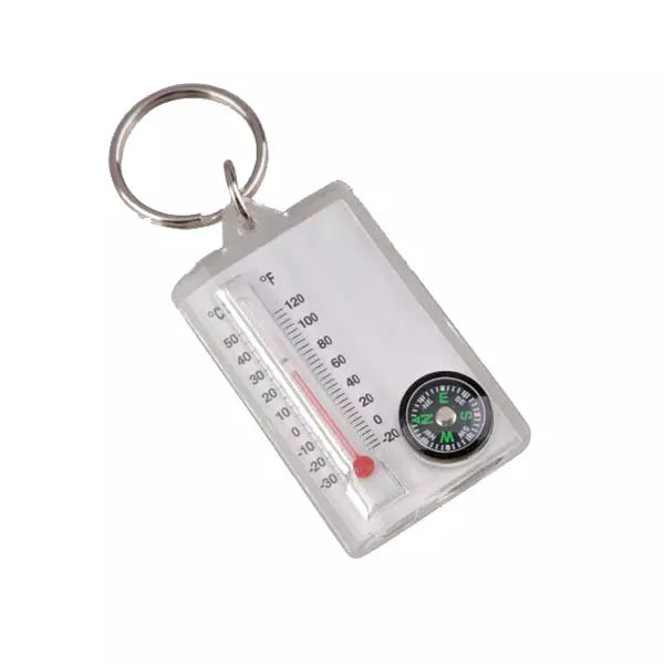 Munkees Keychain with Thermometer and Compass