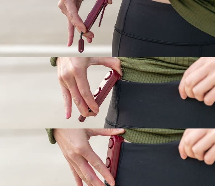 [CLEARANCE] Nathan Ripcord Personal Safety Alarm Red