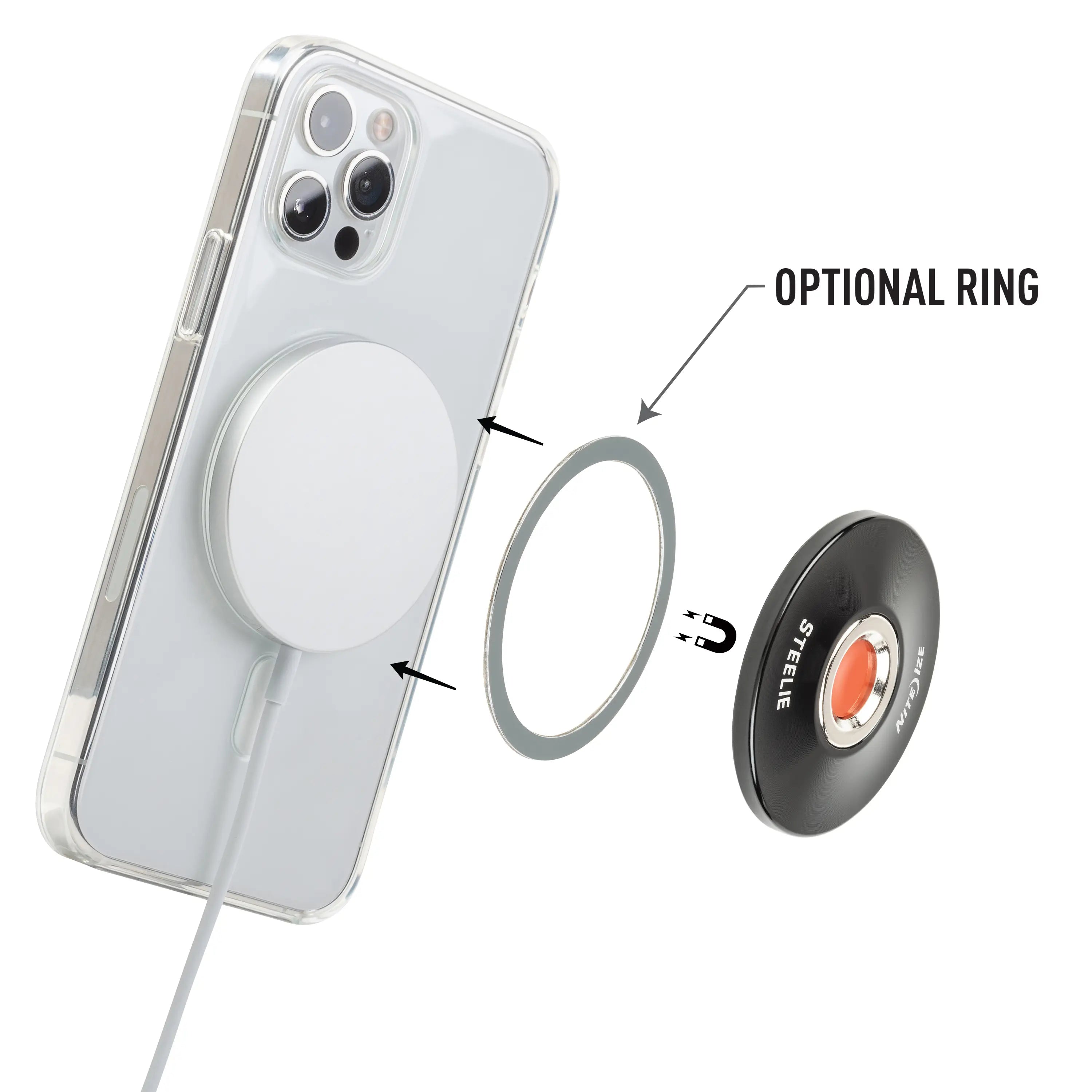 [CLEARANCE] Nite Ize Steelie Orbiter Plus Magsafe Compatible Dash Kit