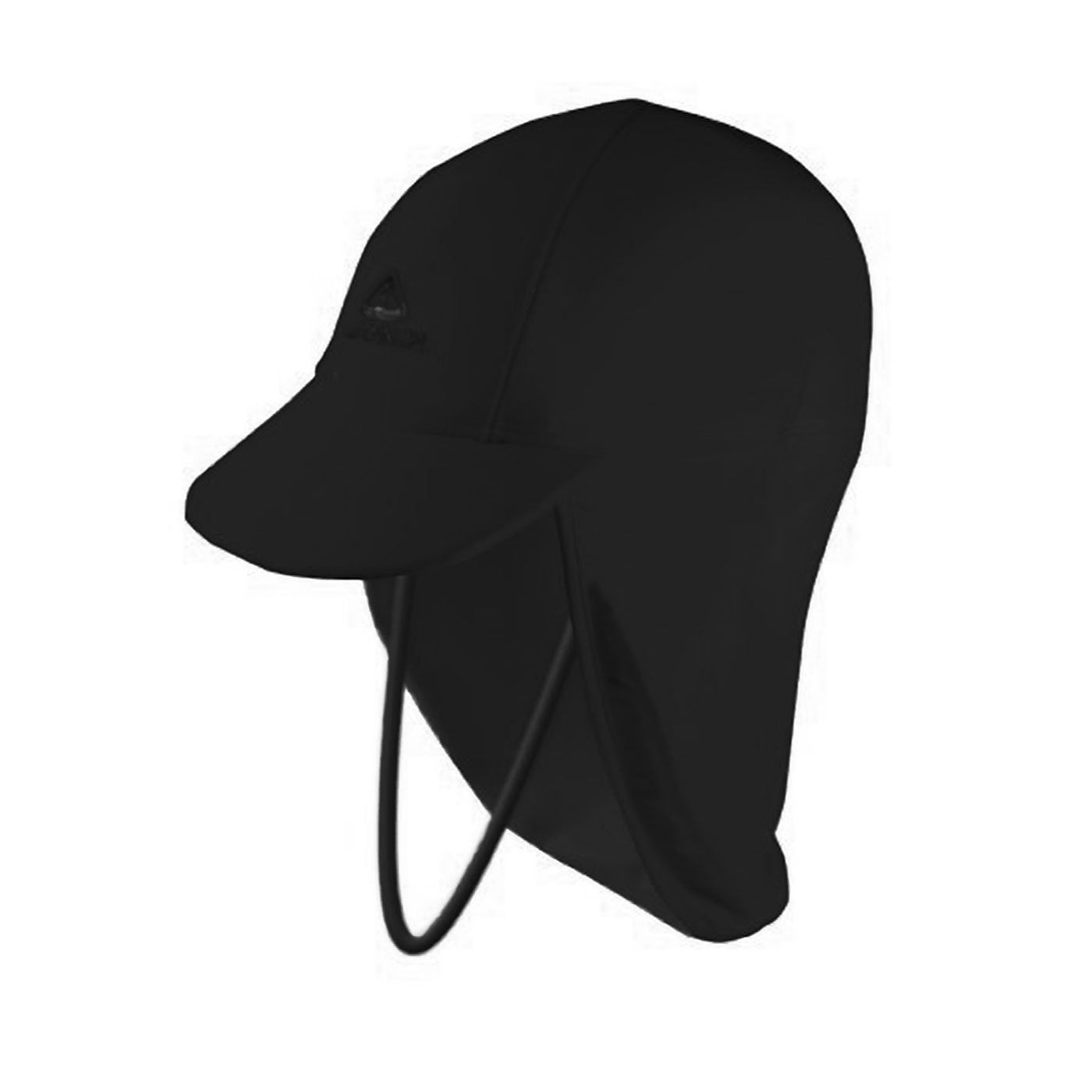 Land & Sea Lycra Peak Cap Adult Black