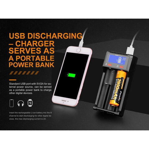 Fenix ARE-D2 Micro USB Dual Channel Smart Charger