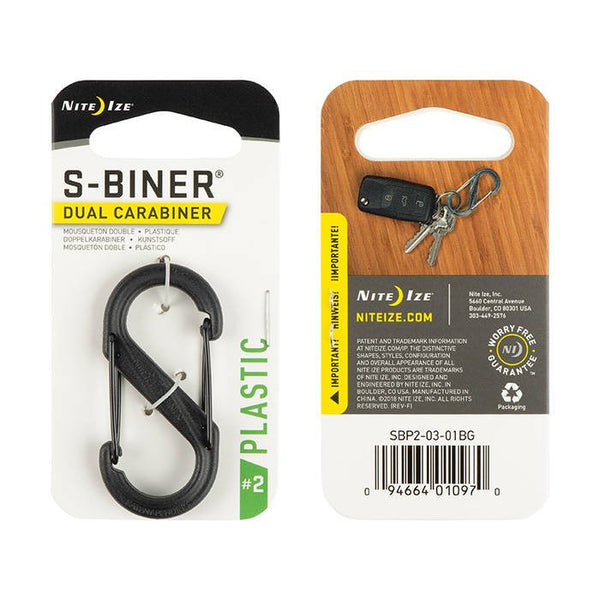 Nite Ize - S-Biner Plastic Black Gate