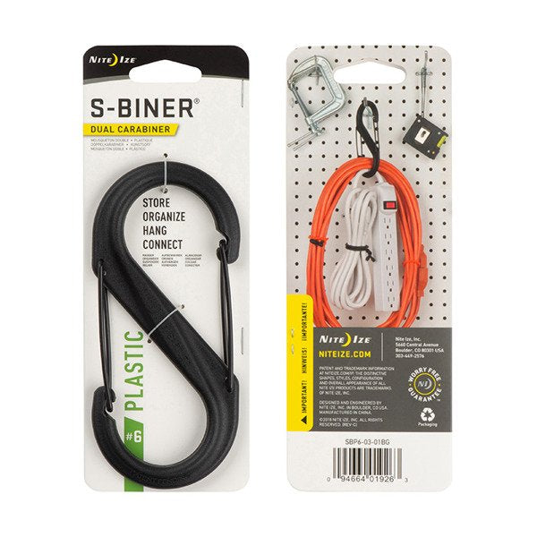 Nite Ize - S-Biner Plastic Black Gate