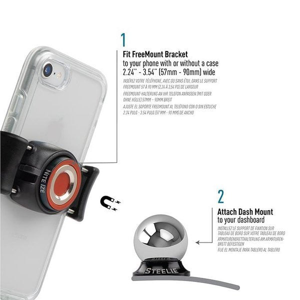 [CLEARANCE] Nite Ize Steelie® FreeMount™ Dash Kit